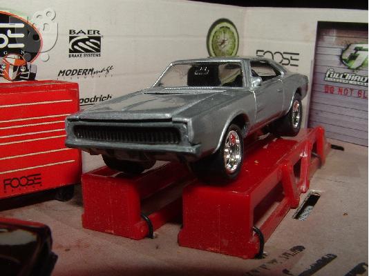 1968 Dodge Charger, Mopar, silver, Johnny Lightning 90